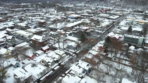 Ithaca NY USA Cityscape on Winter Season... | Stock Video | Pond5