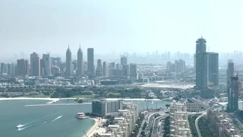 IThe Skyline and Infrastructure of Dubai Stock-Footage 320987631