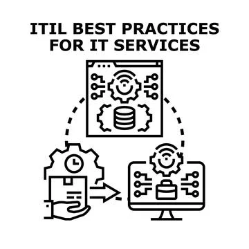 Itil best practices for it services managing and optimizing イラスト素材