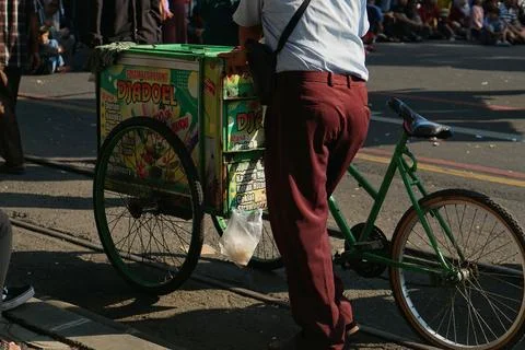 Itinerant meatball seller Stock Photos