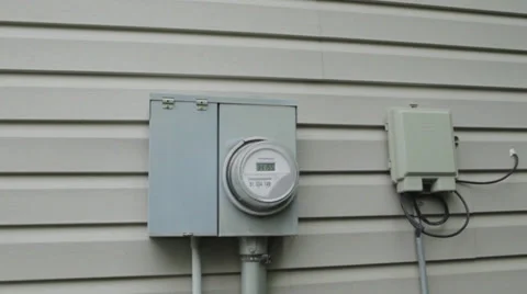 Itron Electricity Meter Timelapse - Dolly In 库存影片 30492769