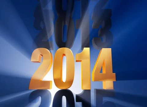 It's 2014! Stock Illustration