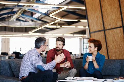 It's about visualising successful ideas together Stock Photos