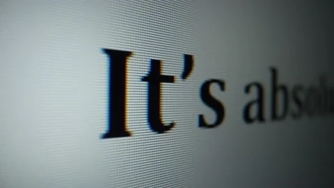 Its absolutely boiling. Close-up text on monitor Vídeos de archivo 231653391