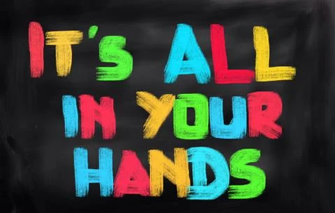 It's All In Your Hands Concept Stock-Illustration