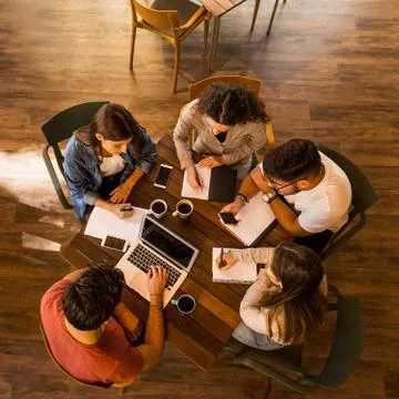It's always better studying on group Stock Photos