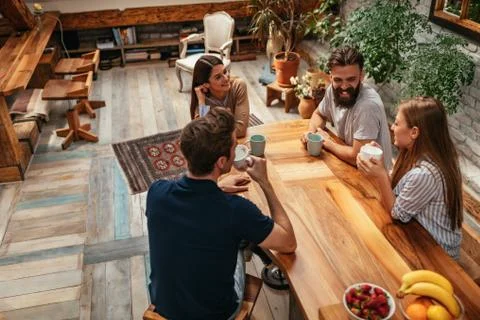 It's always fun when they're hanging out together Stock Photos