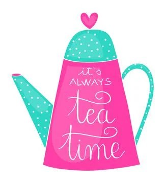 It's always tea time Stock Illustration