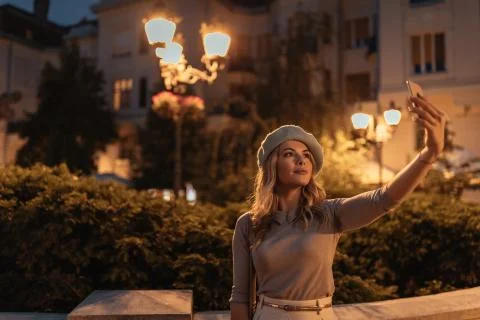 Its always time for selfie Stock Photos