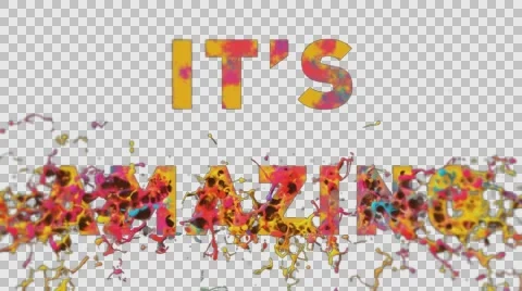 It's amazing transparent background Stock Footage 61714618