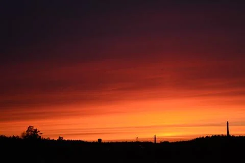 It's a beautiful sunset Stock Photos