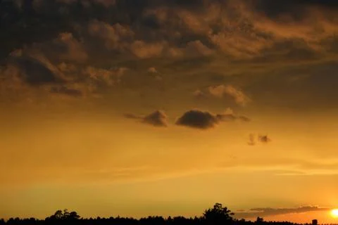 It's a beautiful sunset Stock Photos