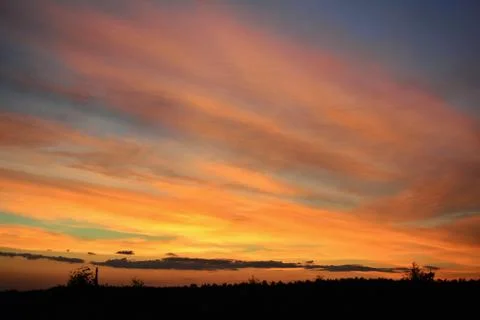 It's a beautiful sunset Stock Photos