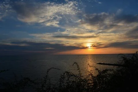 It's a beautiful sunset Stock Photos