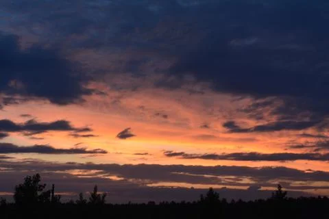 It's a beautiful sunset Stock Photos