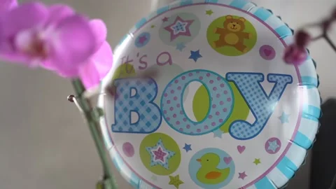 Its a boy balloon Stock Footage 131086006