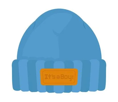 Its a boy beanie 스톡 일러스트