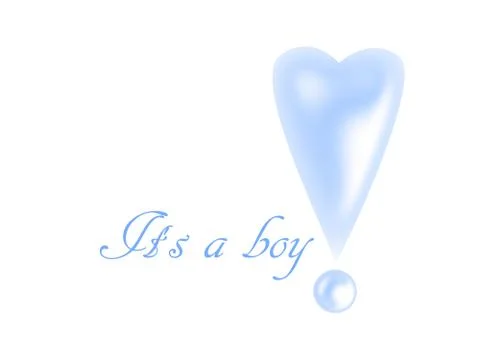 It's a boy ! Stock Illustration