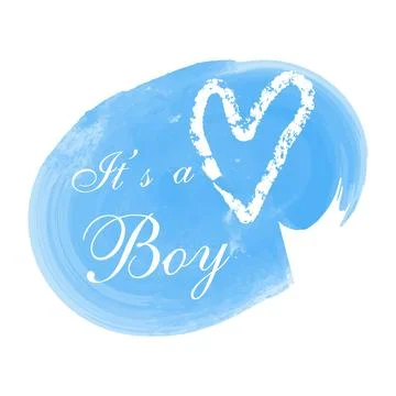 It's a boy lettering Stock-Illustration