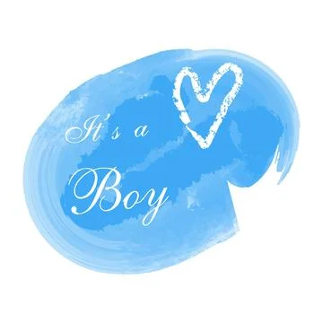 It's a boy lettering Stock-Illustration