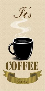 Its coffee time Stock Illustration