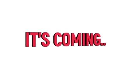 It's coming 3d text animation with horizontally word rotating effect. seaml.. Stock Footage 313775364