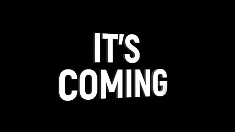 It's coming 3d text animation with horizontally word rotating effect. seaml.. Stock Footage 313775372