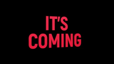 It's coming 3d text animation with horizontally word rotating effect. seaml.. Stock Footage 313775374