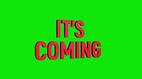 It's coming 3d text animation with horizontally word rotating effect. seaml.. Stock Footage 313775379