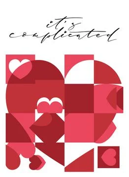 Its complicated thin hand written words with geometric composition. Romanti.. Stock Illustration