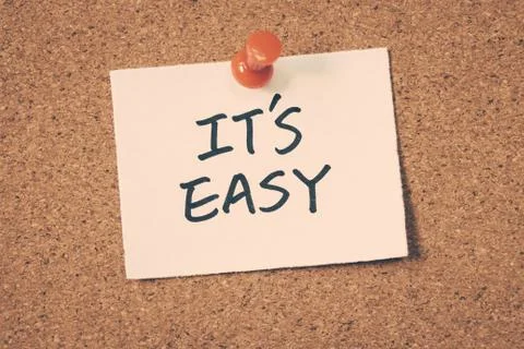 It's easy Stock Photos