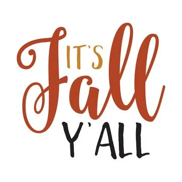 Its Fall Yall typography t-shirt design, tee print, t-shirt design Stock Illustration