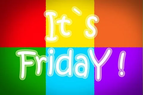 It's friday concept Stock Illustration