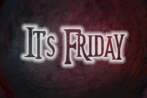 It's friday concept Stock Illustration