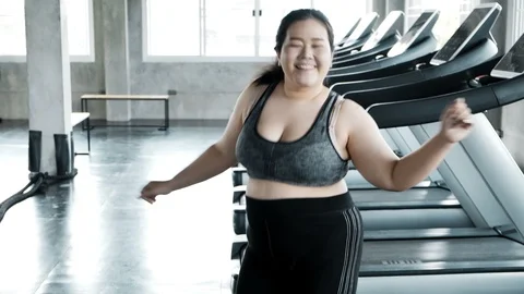 Its fun to dance while in excerise. Stock Footage 103438410