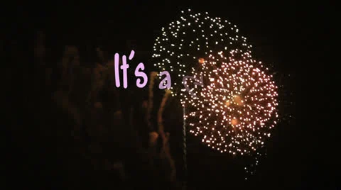 It's a Girl Stock Footage 24673855