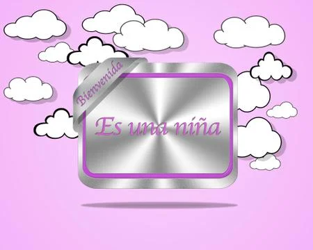 Its a girl. Stock Illustration