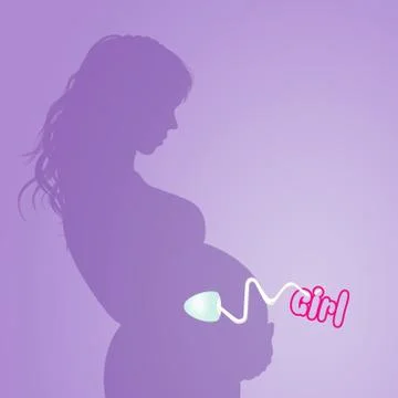 It's a girl Stock Illustration