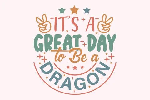 It's a Great Day to Be a Typography Graphic Stock Illustration