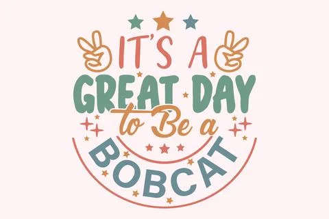 It's a Great Day to Be a Typography Graphic Stock Illustration
