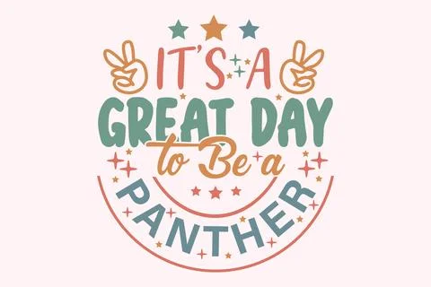 It's a Great Day to Be a Typography Graphic Stock Illustration