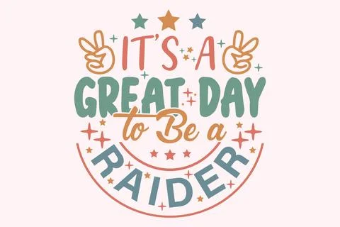 It's a Great Day to Be a Typography Graphic Stock Illustration