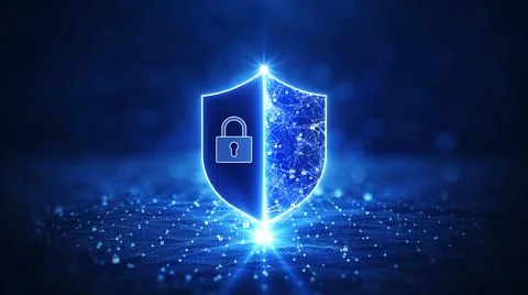 It's the idea of securing information and maintaining privacy in cyberspace.  イラスト素材