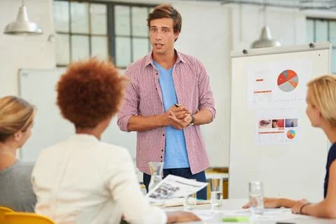 Its imperative that we implement this new method. a team of young professionals Stock Photos