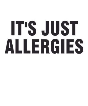 It's Just Allergies Stock Illustration