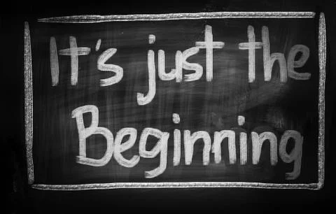 It's just the beginning concept Stock Illustration