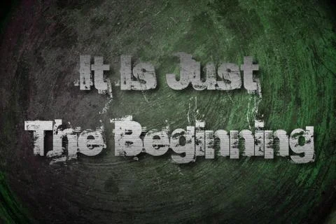 It's just the beginning concept Stock Illustration
