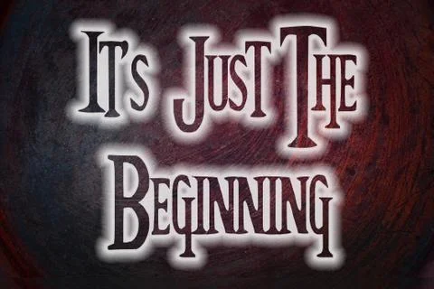 It's just the beginning concept Stock Illustration