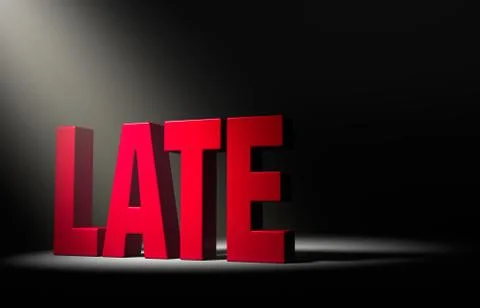 It's late Stock Illustration