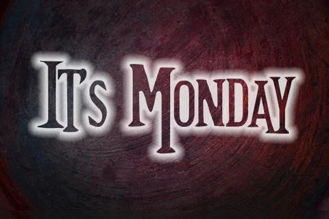It's monday concept Stock Illustration